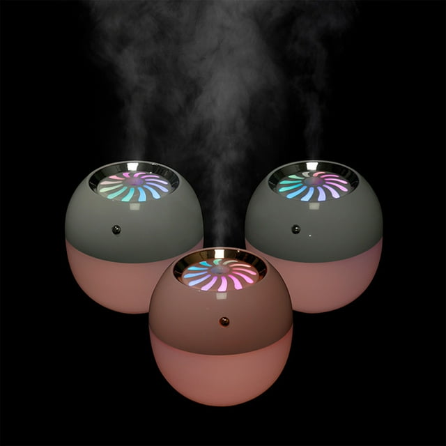Yhsdtq,USB Portable Humidifier, 300ml Capacity, 7 Color LED Lights, 2 Modes Quiet, For Home Office Bedroom Car Travel, Energy-Saving Design, Air Purifying, Mini Size, Night Use, Low Noise Operation