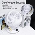 thumbnail image 5 of CM-TOP Ventilador de escritorio con control remoto de sincronización inteligente ajuste de velocidad del viento con 12 velocidades Portatil Potente Timer C/r 360, 5 of 5