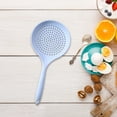 thumbnail image 4 of Xinyat Heat Resistant Silicone Skimmer Spoon and Colander with 7-Inch Head for Straining Vegetables, Eggs, and Draining Oil(White), 4 of 8