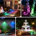 thumbnail image 5 of Flaow Solar Landscape Lights: 8-Pack IP65 Waterproof, RGB 7 Modes. Dusk-to-Dawn Color Changing Spotlights for Garden, Yard, Patio, Driveway., 5 of 7