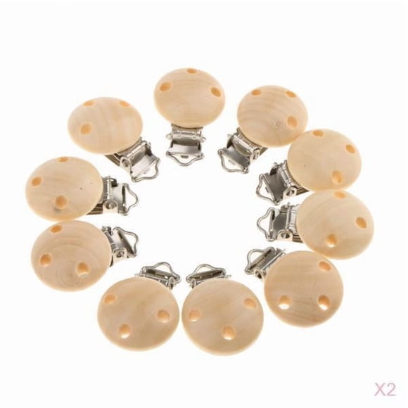 20 Piezas Clips De Chupete De Bebé cuenta que debido efectos de iluminación monitor