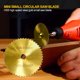 thumbnail image 4 of Hoja de sierra pequeña dorada de acero de alta velocidad HSS Rueda de disco de corte de madera con orificio interior de 6 mm Ehuebsd Para estrenar, 4 of 6