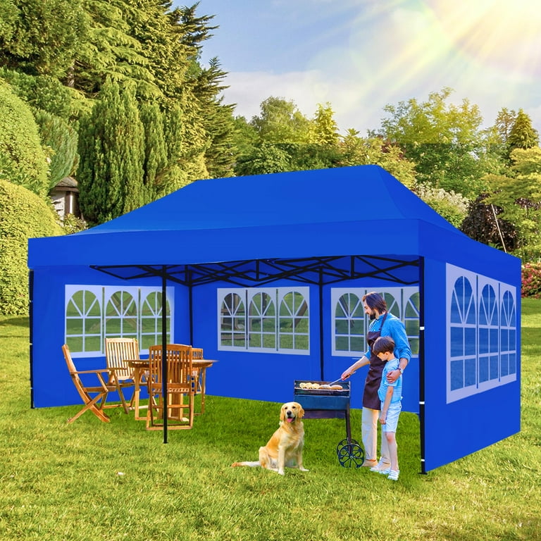 GVDV Pop Up Canopy 10x20 ft with Removable Sidewalls, Waterproof