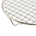 thumbnail image 3 of BUYISI 15Cm-60Cm Stainless Steel Barbecue Mesh Round Bbq Net With Foot Barbecue Grill Mesh Cooling Rack Outdoor Camping Barbecue Stand 29.5cm, 3 of 7