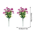 thumbnail image 3 of yulier 2 Pcs Artificial Flowers Faux Flower Bouquet Fake Plants Spring Summer Outdoor Indoor Garden Home Decorations Silk Flowers for Porch Patio Balcony Vase Decor, 3 of 7