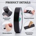 thumbnail image 3 of 3/4 Inch x 65.6ft Bookbinding Repair Tape Black Fabric Tape Adhesive Duct Tape Safe Cloth Library Book Seam Sealing Craft Tape DIY, 3 of 7
