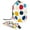 Multicolor 2, variant on PhooArto Travel Cosmetic Bags Barrel Makeup Bag, Multifunctional Toiletry Bucket Bags Round Organizer Storage Pocket, Colorful Stripe Polka Dots