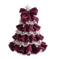 thumbnail image 1 of Baohd DIY Christmas Crochet - Handmade Set, Tree with Color Options. Beginner's Kit Hooks, Beads, and Instructions Holiday red and white, 1 of 6
