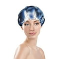 thumbnail image 3 of Kll Blueberry Pattern Shower Cap & Bath Cap For Women,Reversible Oversized Waterproof Shower Caps For All Hair Lengths,Elastic Reusable Bathing Hair Cap, 3 of 9