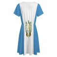 thumbnail image 5 of Flag Of Guatemala Short Sleeve Dress Women Summer Evening Dresses Ladies Sundress, 5 of 7