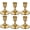 Gold, variant on Gold Taper Candle Holders Set of 3, Vintage Metal Candlestick Holders for Table Centerpiece & Wedding Party Home Decor