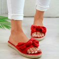 thumbnail image 5 of Eoperou Women Solid Color Leopard Print Bowknot Non-slip Open Toe Slippers Flat Sandals, 5 of 8