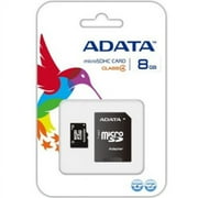 ADATA 8GB microSDHC Class 4 Memory Card with Adapter