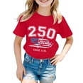 thumbnail image 1 of T-shirts pour Filles Col Rond T-Shirt à Manches Courtes pour Garçons Hauts de Baseball Vêtements pour Filles, 1 of 3