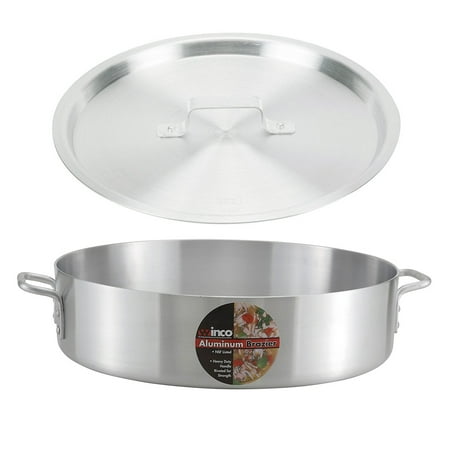 Heavy Duty Aluminum Sauce Pan Winco ALB-28, 28-Quart 20