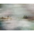 thumbnail image 3 of Nan 18x15 Black Modern Framed Museum Art Print Titled - Misty Lake, 3 of 5
