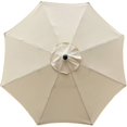 thumbnail image 1 of Funda De Repuesto Para Sombrilla, 8 Varillas, 3 M, Impermeable, Anti-uv, Tela De Repuesto, Beige Hy, 1 of 3