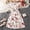 Glisme White164, variant on Glisme Girls Dresses Summer Floral Print Flared Skirt Long Dress White Sundress Size 10-11 Years