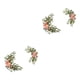 thumbnail image 3 of Naiovety Letreros de boda de flores de imitación, buena textura, apariencia realista, umbral de puerta de pared artesanal exquisito, rosa Rosa 2Conjunto, 3 of 6