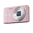 thumbnail image 1 of Cámara Digital Retro de 2,4 Pulgadas 4K HD Pequeña Cámara CMOS Portátil Mini Cámara Grabadora de Vídeo con Zoom de 50MP 16 X Rosa, 1 of 5