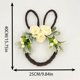 thumbnail image 2 of Corona de Pascua para la puerta principal | Guirnalda artificial de conejito primaveral con huevos, zanahorias, flores | Adorno decorativo duradero para colgar en casa | Decoración navideña, 2 of 2