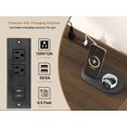 thumbnail image 5 of Luku Natural Modern Rattan 6-Drawer Dresser with Wooden Handles, Anti-Tip Kit, and Built-In Charging Station for Bedroom, 5 of 8