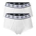 thumbnail image 1 of CHIARA FERRAGNI Slip para Mujer Pack de 2 - Briefs, Algodón Elástico, Cintura con Logotipo, uni Blanco M (Medium), 1 of 3