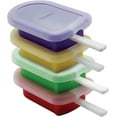thumbnail image 4 of Tovolo Stackable Popsicle Molds with Sticks 4 Pack Reusable Silicone Homemade Pop Maker Mold for Kids Toddlers BPA Free, Mess Free Easy Clean Drip Free Dishwasher Safe Popsicle Molds with Sticks, 4 of 7
