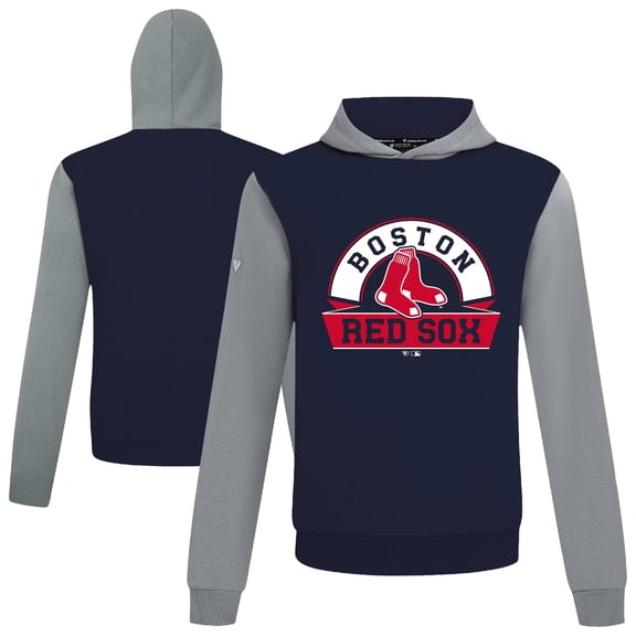 Men's Levelwear Navy Boston Red Sox Throwback Ultimate Banner Arch Hoodie