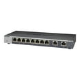 thumbnail image 1 of NETGEAR GS110MX - Interrupteur - Non Géré - 8 x 1000Base-T + 2 x 100/1000/2.5G/5G/10G (Lien vers le Haut) - Ordinateur de Bureau, Rackable, Mural - Courant Continu, 1 of 5