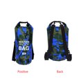 thumbnail image 3 of Advancent Bolsa de natación impermeable de 15/20L/30L, de saco seco, colores de camuflaje, pesca, canotaje, kayak, almacenamiento, bolsa de Deportes acuáticos Camuflaje Azul 24 x 72 cm Advancent OD1303-12B, 3 of 6