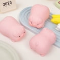 thumbnail image 4 of Pig Slow Rising Squishy Stress Ball Pink Silicone Fidget Toy 3x2in Cute Piggy Sensory Toy Stress Relief for Adults Kids Desk Decor Anxiety Relief Squeeze Toy 1PC, 4 of 9