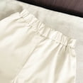 thumbnail image 7 of CYRBOKO Girls Outfit Sets, Casual Short Sleeve Elastic Waist Soft Two-piece Sets Beige Size 5-6 T, 7 of 7