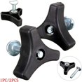 thumbnail image 1 of Universal Lawn Mower Handle Wing Nut Butterfly Nut Power Equipments Lawn Machine Gardening Tool (Black+Silver), 1 of 4