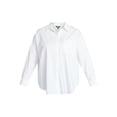 thumbnail image 2 of Terra & Sky Women's Plus Size Poplin Boyfriend Shirt, Sizes 0X-5X, 2 of 5