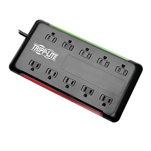 Tripp Lite 6 ft. 10-Outlet Surge Protector - Black