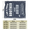 thumbnail image 3 of To My Brother Blankets From Sister Blanket Gifts For Kids Adults - Lightweight Throw Blanket For Bedroom Living Room Decor Soft Fuzzy Fleece Cozy Plush Bed Couch 40"X30", 3 of 7