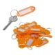 thumbnail image 1 of 100 Etiquetas de plástico perfecl surtido Llavero para equipaje Naranja, 1 of 8