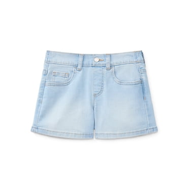 Wonder Nation Girls Denim Short, Sizes 4-18 & Plus