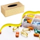 thumbnail image 4 of Injueey Opciones ecológicas disponibles Soporte elegante para caja de pañuelos para un soporte de cuero para servilletas para el hogar más Almacenamiento y organización del hogar, 4 of 6
