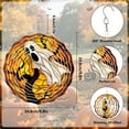 thumbnail image 4 of DAMAI Halloween Spooky Ghost Wind Spinner,Windchime 3D Metal Sculpture Wind Spinner,12in Stainless Steel Hanging Wind Spinners Outdoor Yard Patio Garden Decorations, 4 of 9