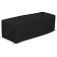 thumbnail image 1 of Covers&All Rectangular Fire Pit Cover, Rectangle shape, 12 Oz Waterproof UV & Weather Resistant, Patio Lawn Garden Backyard Outside, with Air Vents & Drawstrings (48"L x 25"W x 18"H Inches, Black), 1 of 7