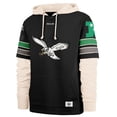 thumbnail image 2 of Men's '47  Black Philadelphia Eagles Throwback Split Zone Cornerback Duo Hoodie, 2 of 3