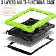 thumbnail image 3 of iPad Air Case (9.7"), iPad (6th/5th Gen) Case (9.7 Inch) - [Built with Screen Protector] Drop Proof Protective Kickstand Case Portable Handle Sturdy Rugged Cover, Green, 3 of 10