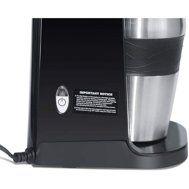 Ultimate 2 In 1 Single Cup Coffee Maker 14oz Travel Mug Combo Portable Cash  Back - RebateKey