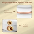 thumbnail image 4 of TURBRO 16 Ft. Mini Split Line Set, 1/4" & 5/8" O.D. Copper Pipes Tubing, Thickened PE Insulated Coil Copper Line for Mini Split or Heat Pump Air conditioner and HVAC with Fittings, 4 of 7