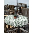 thumbnail image 2 of Outdoor Tablecloths with Umbrella Hole & Zipper, Green Ivy Leaves Round Tablecloths 60 Inch, Spring Plants Botanical Modern Country Waterproof Table Cloth, Patio/Pool/Picnic Table Covers, 2 of 8