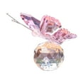 thumbnail image 4 of Cuoff Crystal Butterfly Figurine Glass Butterfly with Crystal Ball Base Crystal Animal Collectibles Figurines Gifts for Women, 4 of 11