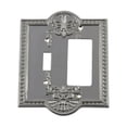 thumbnail image 1 of Nostalgic Warehouse 719862 Meadows Switch Plate with Toggle and Rocker, Bright Chrome, 1 of 1