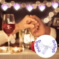 thumbnail image 5 of MSJUHEG Led Strip Lights Led Lights For Bedroom 1.5M 10 Lights Led Light String Led Fabric Heart Room Decoration Light Romantic Confession Led Lights Purple, 5 of 9